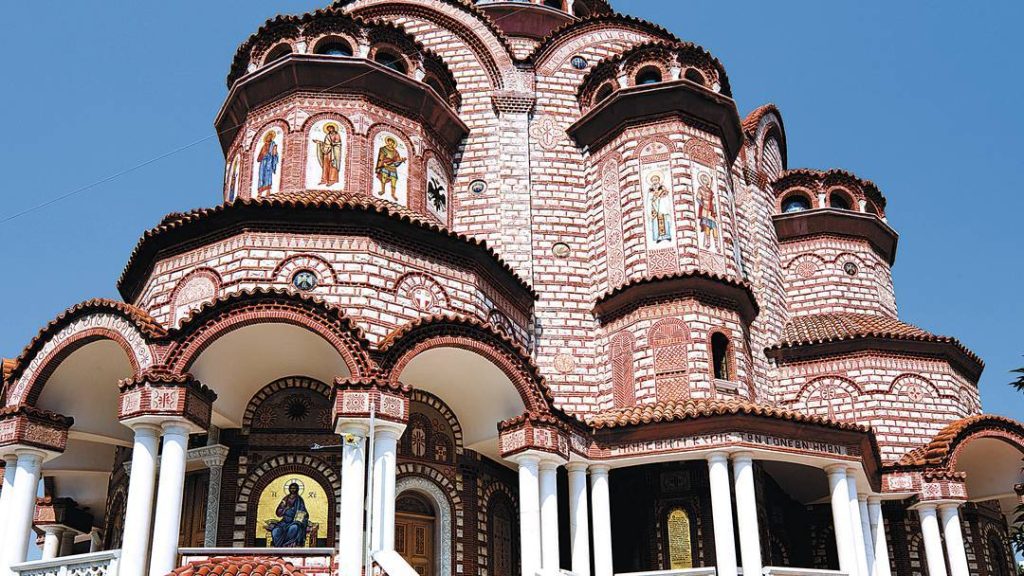 Church in Nea Moudania Greece architecture