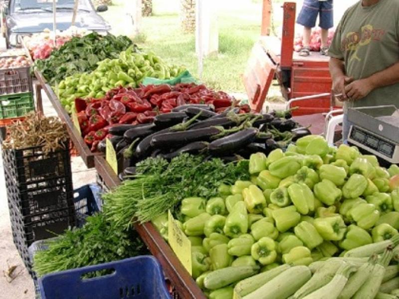 Fresh vegetables at Nea Moudania market